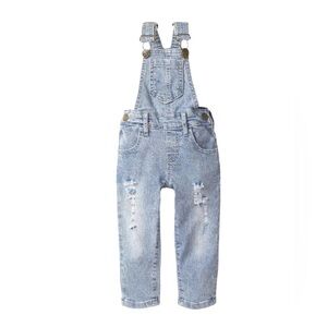 NWT Little Bipsy Denim Overalls 3/6M